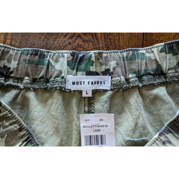 NWT   Almost Famous camo cargo jogger pants   SZ L - Picture 10 of 12